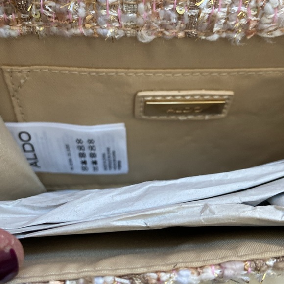 Beautiful Aldo sparkly tweed bag mini size - Picture 8 of 9